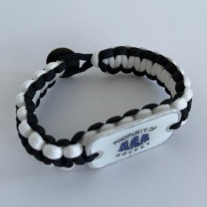 Hockey Lace Black and White Bracelet Unisex
